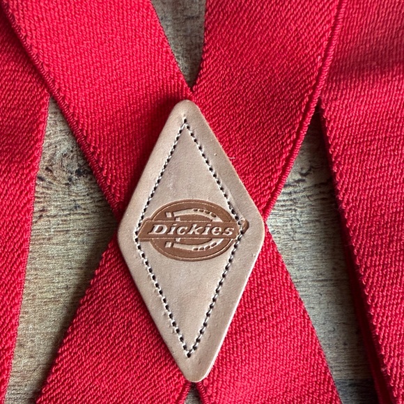 Dickies Vibrant Red Men's Suspenders - Picture 2 of 5